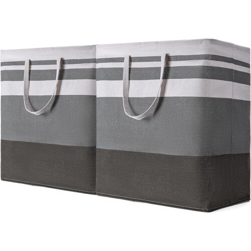 Opvouwbare wasmand 75L grijs