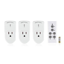 Trådløs fjernkontrolluttaksbryter 1200W 10A 3Rx-1Tx