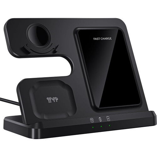 Trådløs oplader til Samsung 3-i-1 station hvid