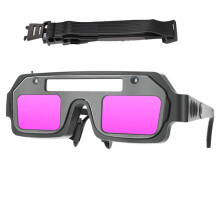 Automatisch abdunkelnde Schutzbrille, Sonnenschutz-Schweißerbrille mit Blendschutz, 3 Beleuchtungsmodi, komfortable Bogenlinse, Augenschutz,