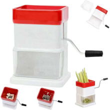 Hachoir à légumes en acier inoxydable avec boîte de récupération (1 pièce)