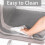 Opvouwbare wasmand 75L grijs 5