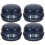 Spishällsknoppskydd svart plast 4-pack 1