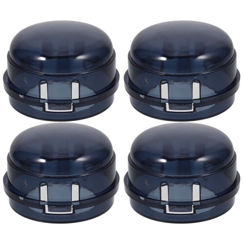 Spishällsknoppskydd svart plast 4-pack