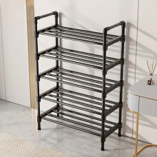 Étagère à chaussures pliable en métal à 3 niveaux – Gain de place, réglable
