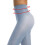 Women's opaque colored tights light blue XL 4