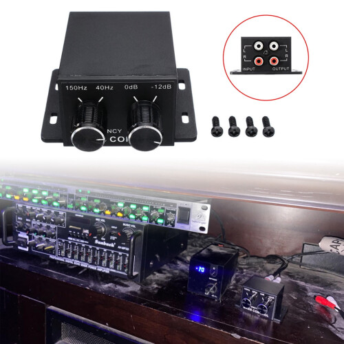 Auto Power Amplifier Practical Output Interfaces Adjustable Bass Subwoofer Universally Controller 1