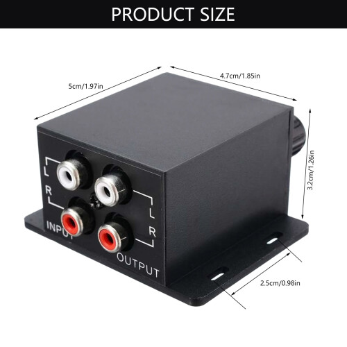Auto Power Amplifier Practical Output Interfaces Adjustable Bass Subwoofer Universally Controller 2