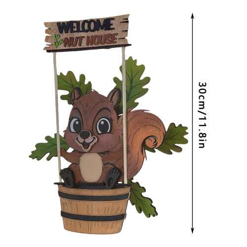Windspiel aus Holz in Tierform – Gartendekoration 2