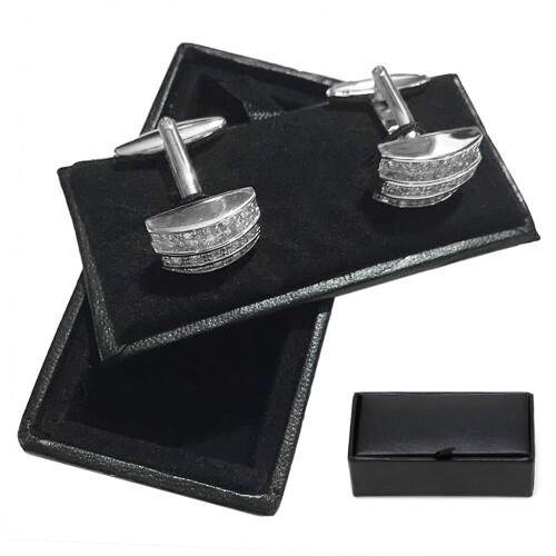 Cufflink Box Faux Leather 1 Piece 1