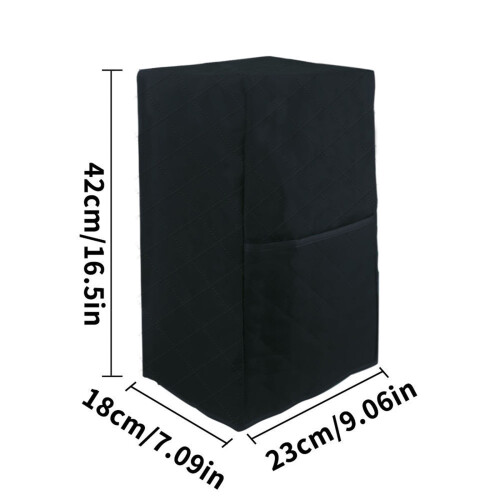 Schwarze Polyester-Entsafterabdeckung mit Aufbewahrungstasche 2