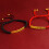 Pulsera de cordón tejido negro con dije de mahjong, 6