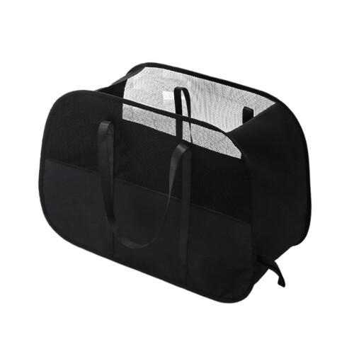Panier à linge pliable en maille noire 68 L 1