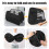 Panier à linge pliable en maille noire 68 L 3
