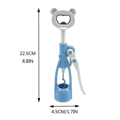Ouvre-bouteille en acier inoxydable avec poignée en silicone 1
