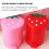 1Pcs Red Plastic Small Garbage Bin for Living Room Office Use 3