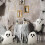 Pernă de pluș cu fantomă, decor de Halloween, 1 bucată 8