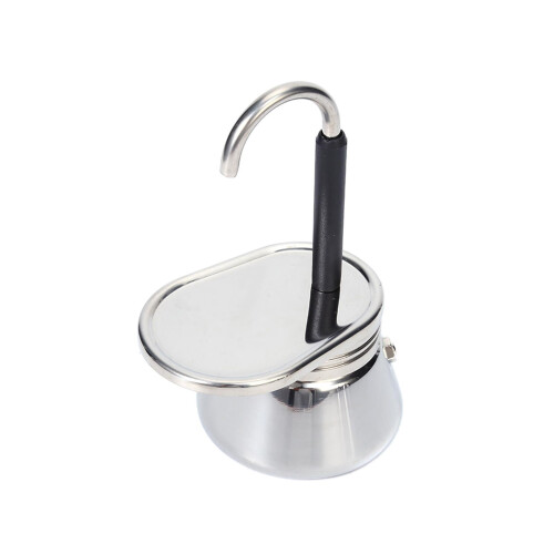 Single Spout Mini Coffee Pot Coffee Accessory Easy to Carry Cafe Maker Stainless 2