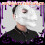 Masque d'Halloween de dinosaure blanc à bouche ouverte 6