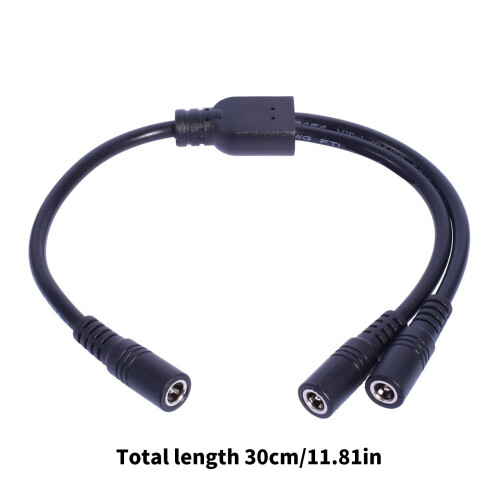 Καλώδιο τροφοδοσίας διαχωριστή DC5521Y 5.5mmx2.1mm 1 θηλυκό σε 2 αρσενικά για φώτα LED 2