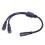 Καλώδιο τροφοδοσίας διαχωριστή DC5521Y 5.5mmx2.1mm 1 θηλυκό σε 2 αρσενικά για φώτα LED 5
