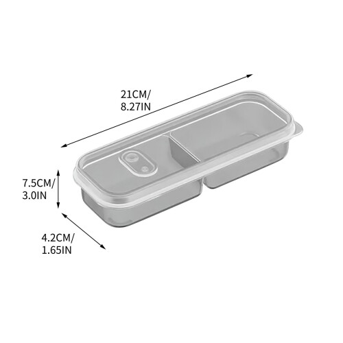 Stablebare matvaregodkjente PP-måltidsbokser – 3,8 cm slanke, 2