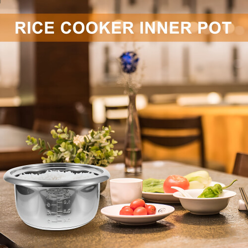 Cuiseur à riz ACDANC en acier inoxydable, cuve intérieure 3 L 1