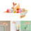 Ensemble de 2 décorations d'angle de porte en bois en forme de lapin de Pâques 4