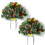 Outdoor Artificial Christmas Tree with Ground Spike 7ft 8