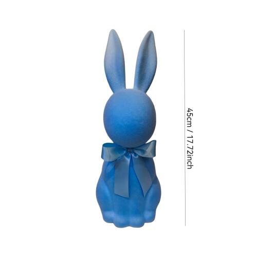 Lapin en peluche violet, décoration de Pâques (1 pièce) 1