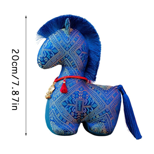 Peluche pony multicolore, morbido e soffice, 30 cm 2