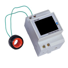 Din Rail Digital Voltmeter Current Wattmeter Electric KWh Meter Frequency Volt Amp Monitor External CT