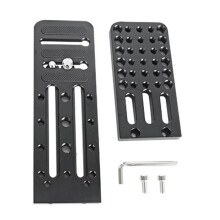 Per Ruyi S Stabilizzatore Piastra A Sgancio Rapido Piastra di Tiro Verticale Universale A Forma di L Piastra di Testa Idraulica per Treppiede SLR