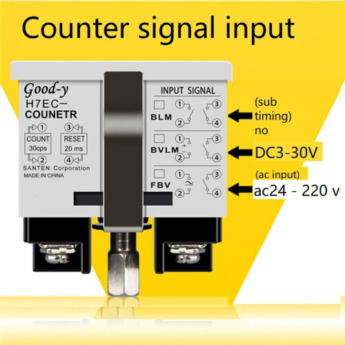 Multifunctional Professional H7EC-6 Vending Digital Electronic Counter Count Hour Meter Without Voltage 2