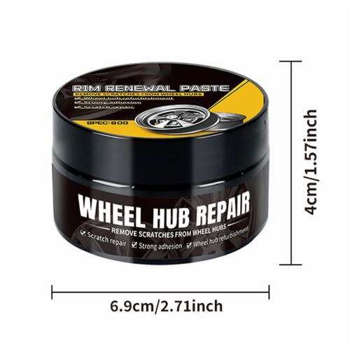 Alloy Wheel Scratch Repair Polish 80g High-Gloss 2