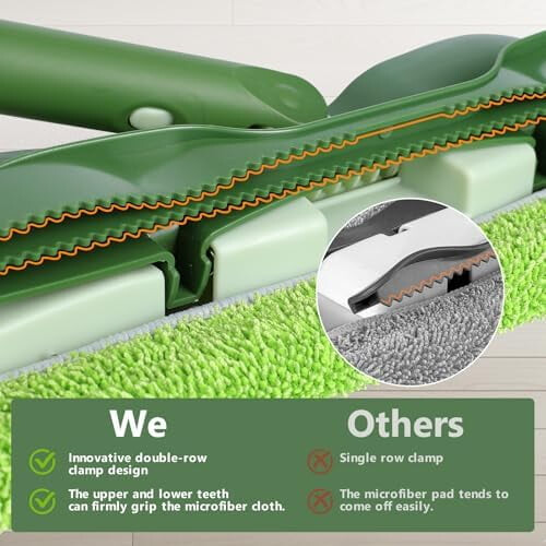 Balai plat en microfibre pour planchers de bois franc – 5 lingettes, 2