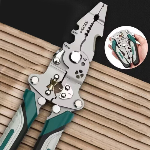 Multifunctional Foldable Wire Stripper Pliers Cutter with Pulley Design for Craft Project and Electrical Installation 1