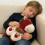Horse-shaped back cushion for sofa, 45x45 cm 3