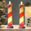 Candela a LED affusolata in plastica, 31,5 cm, multicolore, 1 pezzo 4
