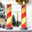 Candela a LED affusolata in plastica, 31,5 cm, multicolore, 1 pezzo 5