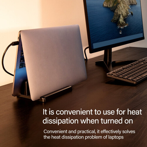 Vertical Laptop Stand Holder Adjustable Desktop Notebook Dock Vertical Laptop Stand Space Saving for Laptop Notebook 2