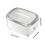 Ροζ χρυσό πλαστικό κουτί θήκης χαρτοπετσέτας με μαγνητικό καπάκι και βάση με 3