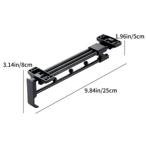 Telescoping Pull-Out Closet Rod for Clothes & Towels – Compatible with Standard Closets 1