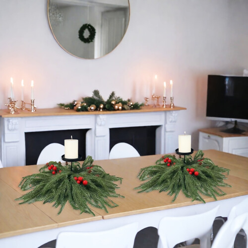 Bougie décorative de Noël, bougie de table (1 pièce) 1
