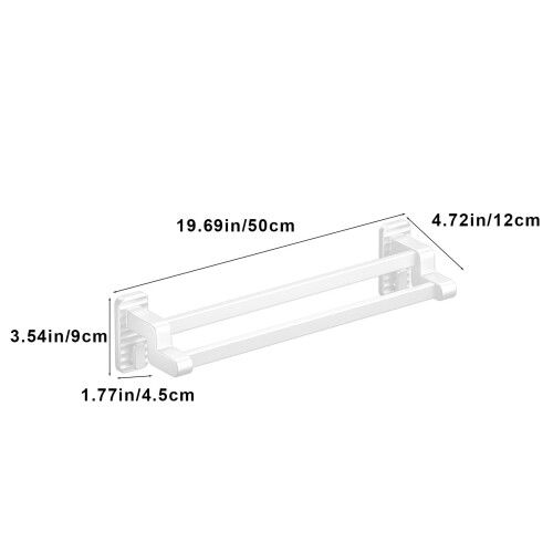 Étagère à chaussures murale – Acier inoxydable et ABS, 2