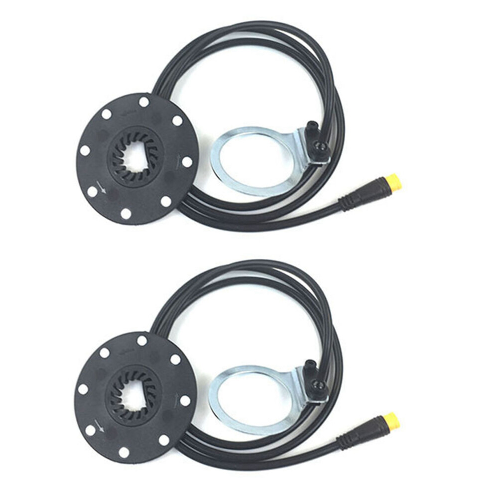 2X E-Bike Bz-4 (8) Pas Kt 8 Magnets Pedal Torque Sensor Ebike Parts Waterproof Connector For Electric Bicycle Black 6033724841837