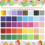Quadrados de papel de seda coloridos de 2 polegadas, 40 cores, 8000 unidades 2
