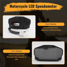 Motocicleta LED VelocíMetro LCD Digital OdôMetro Medidor de CombustíVel para 1/2/4 Cilindro