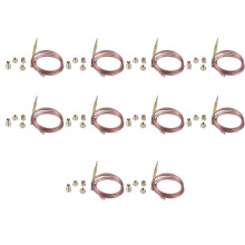 10 Stücke 900mm Gas Herd Universal Thermoelement Kit M6X0.75 mit Verschütteten Muttern (Fünf) Ersatz Thermoelement