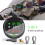 2X 5 in 1 Motorcycle Water Temperature USB Rechargeable  Voltmeter LED Night Vision Meter with Temperature Sensor 2